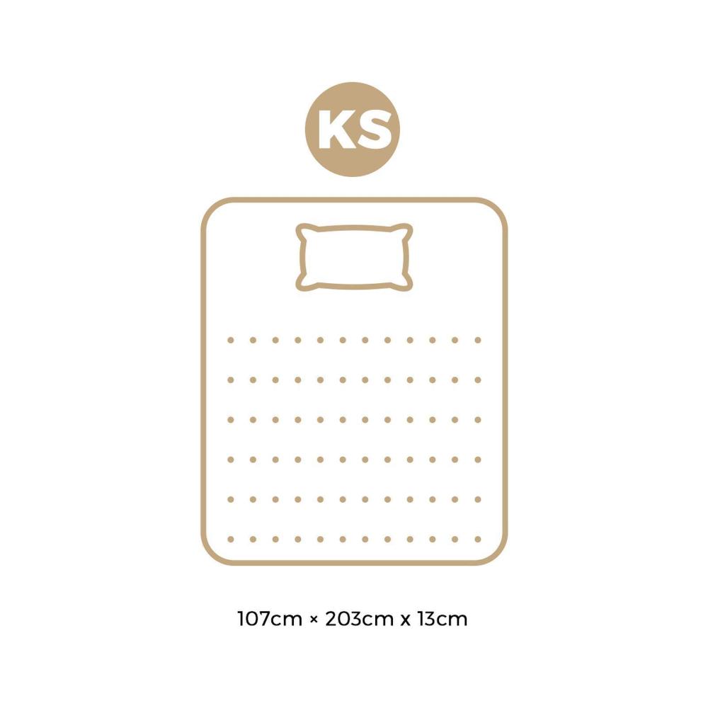 King Single Mattress Tight Top Bonnell Spring Foam 13CM