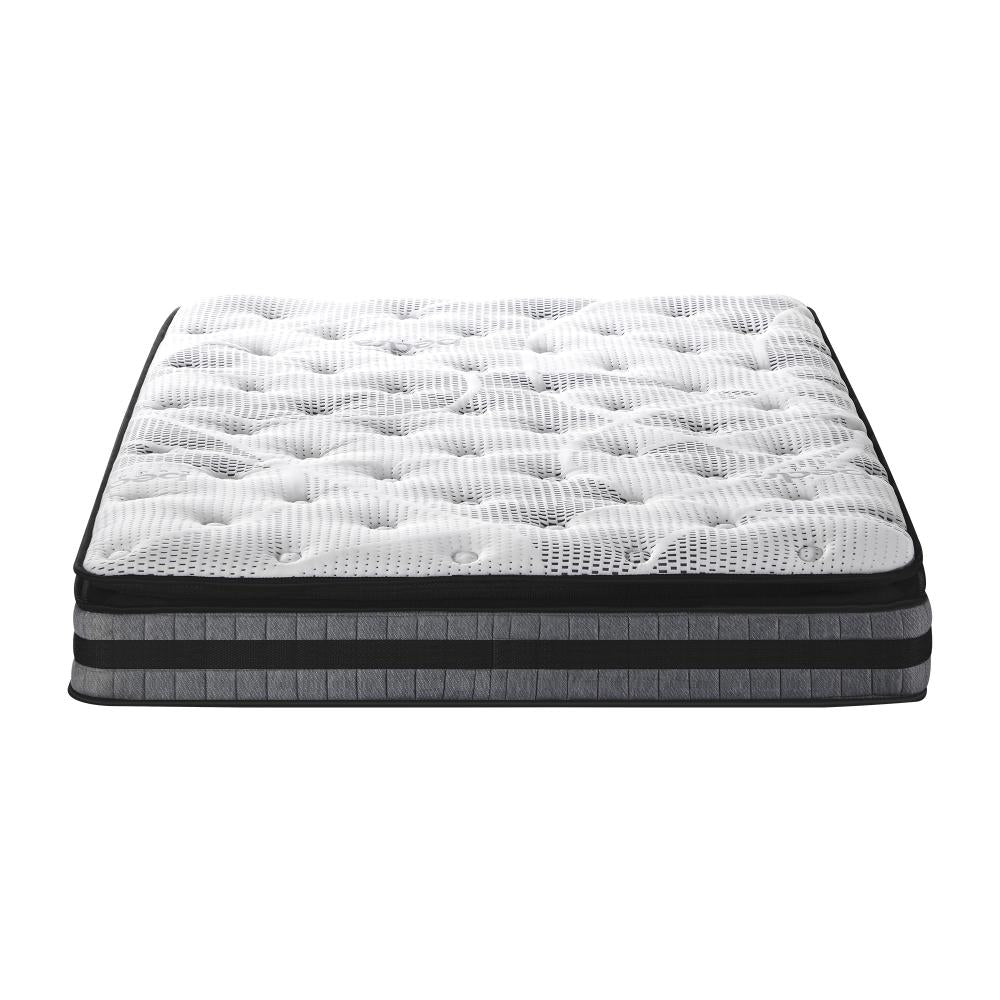 King Mattress Cool Gel Foam Bonnell Spring Pillow Top 22cm