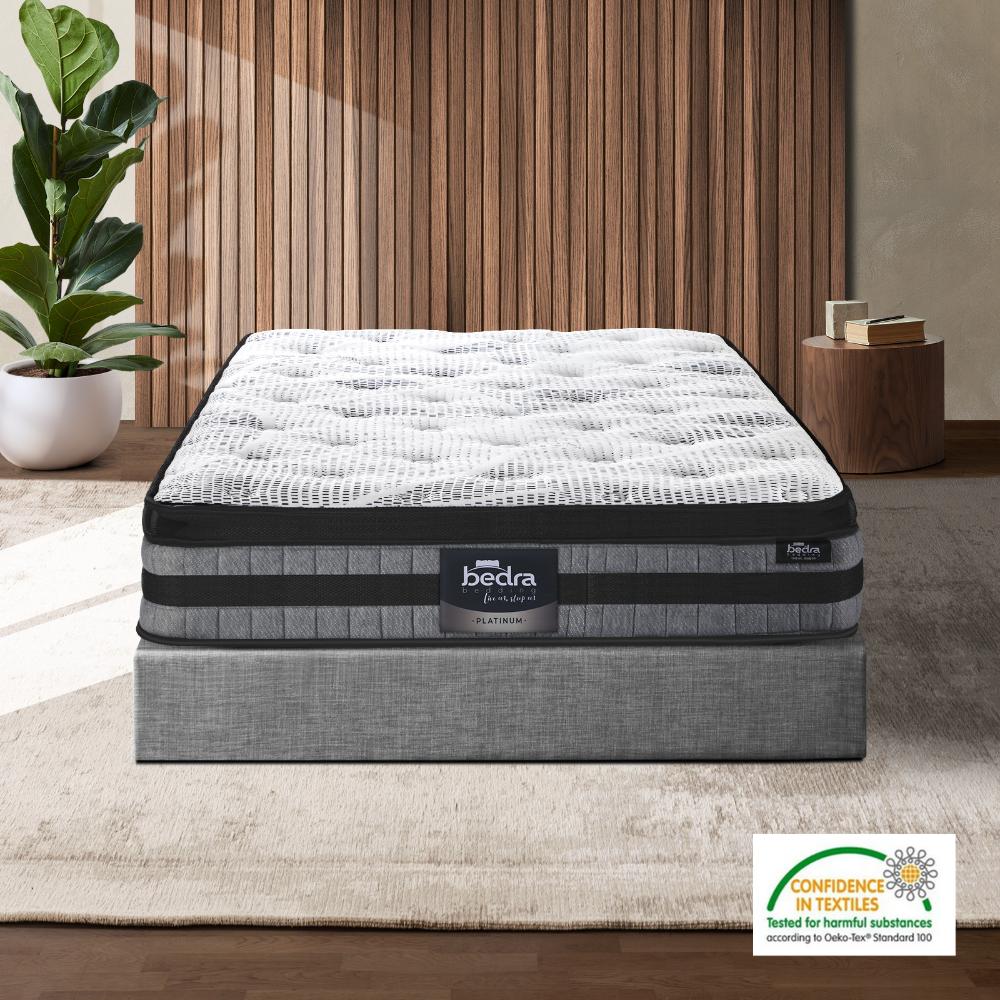King Single Mattress Cool Gel Foam Bonnell Spring Pillow Top 22cm