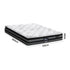 Queen Mattress Cool Gel Foam Bonnell Spring Pillow Top 22cm