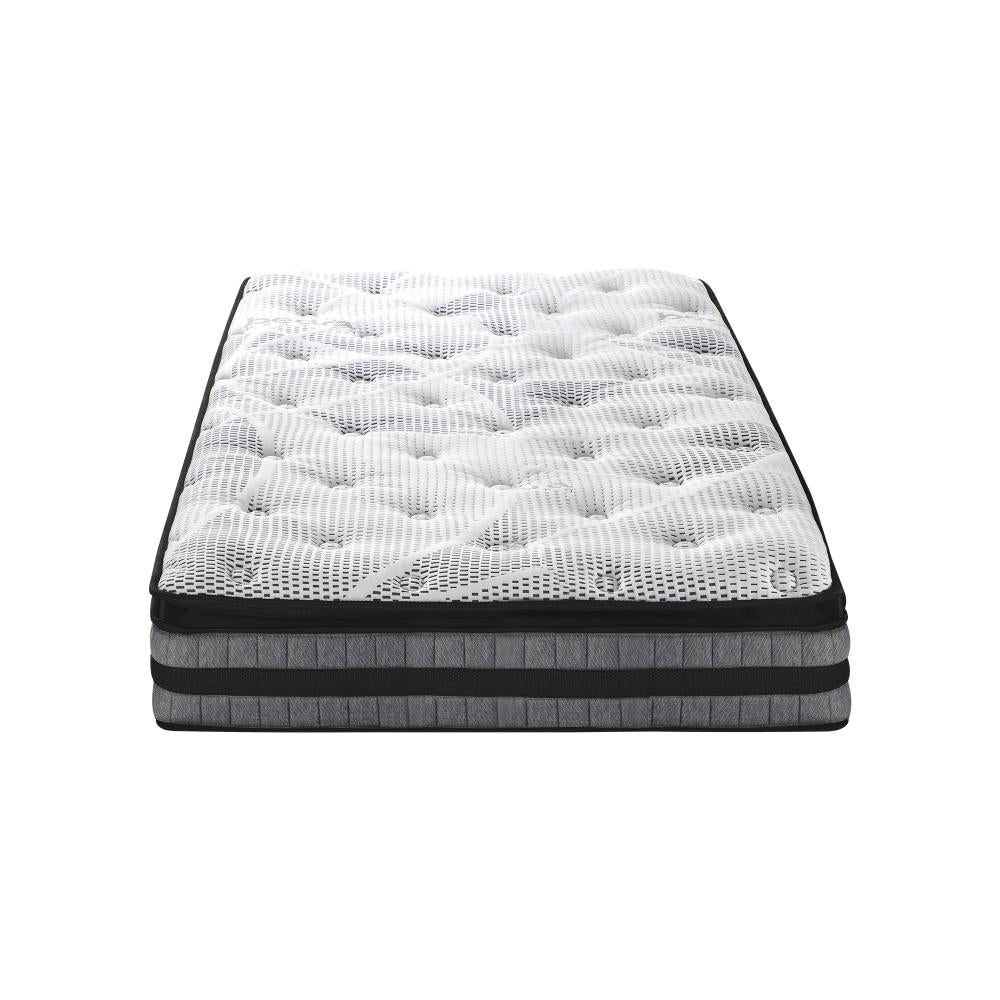 Single Mattress Cool Gel Foam Bonnell Spring Pillow Top 22cm