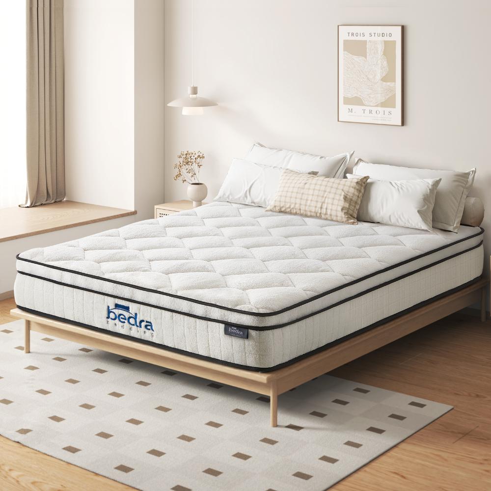 Boucle Double Mattress Memory Foam Pocket Spring Euro Top