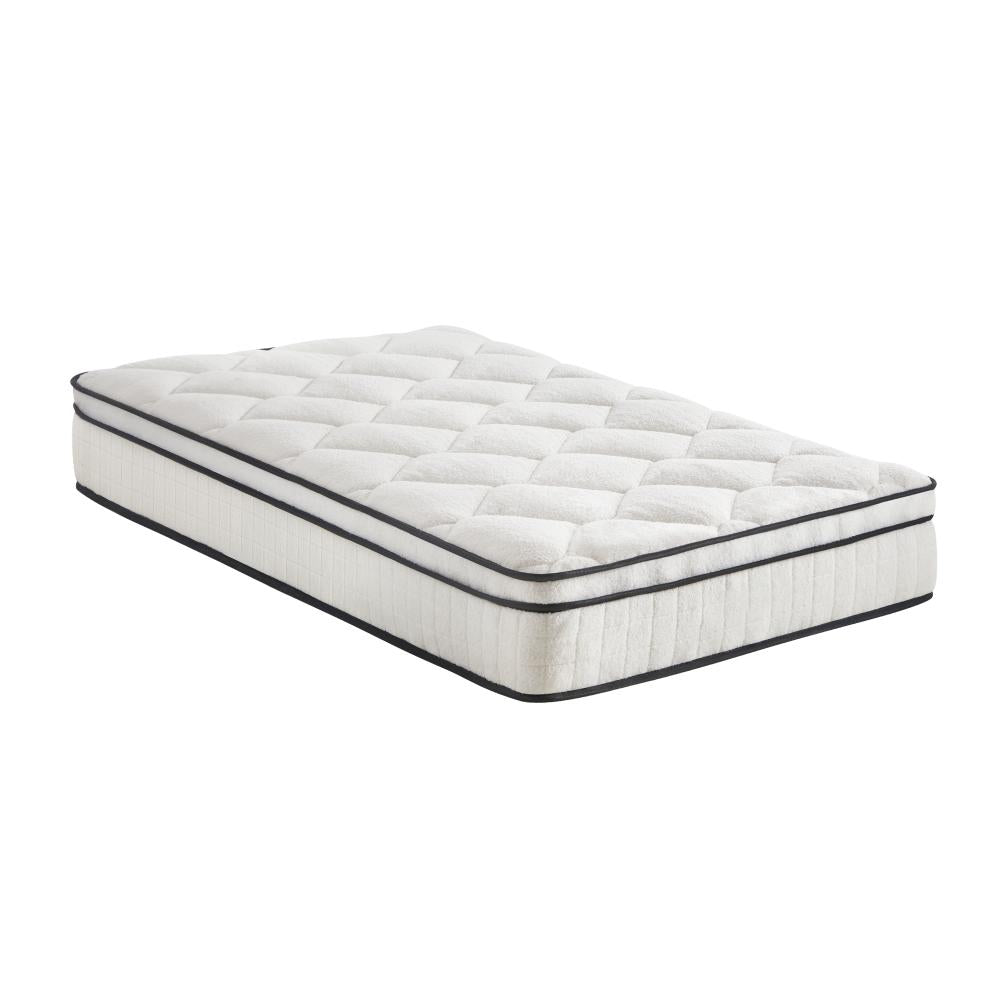 Boucle King Single Mattress Memory Foam Pocket Spring Euro Top