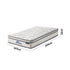 Boucle King Single Mattress Memory Foam Pocket Spring Euro Top
