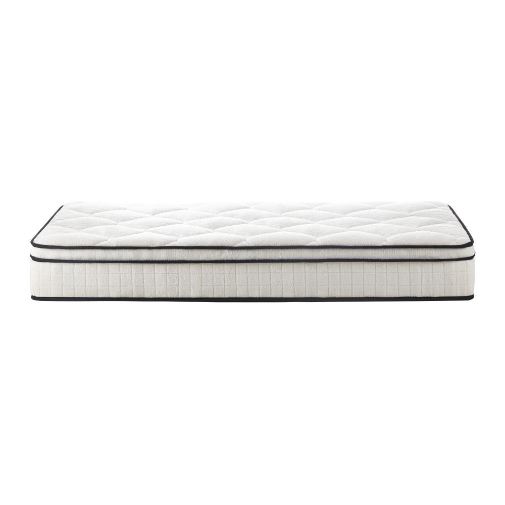 Boucle King Single Mattress Memory Foam Pocket Spring Euro Top