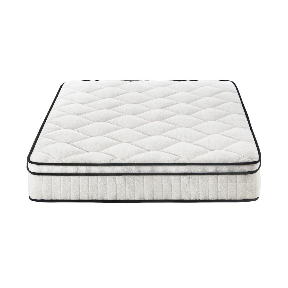 Boucle Queen Mattress Memory Foam Pocket Spring Euro Top