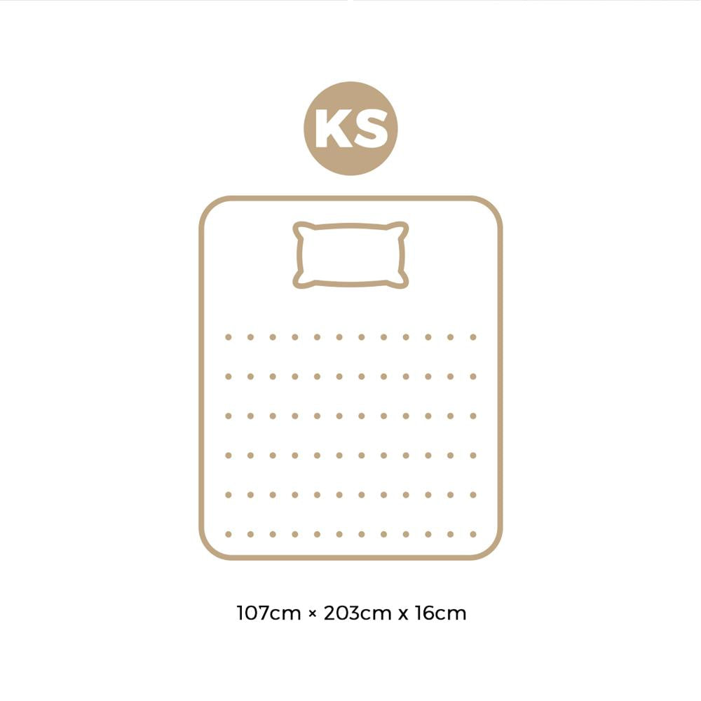 King Single Mattress Boucle Bonnell Spring 16cm