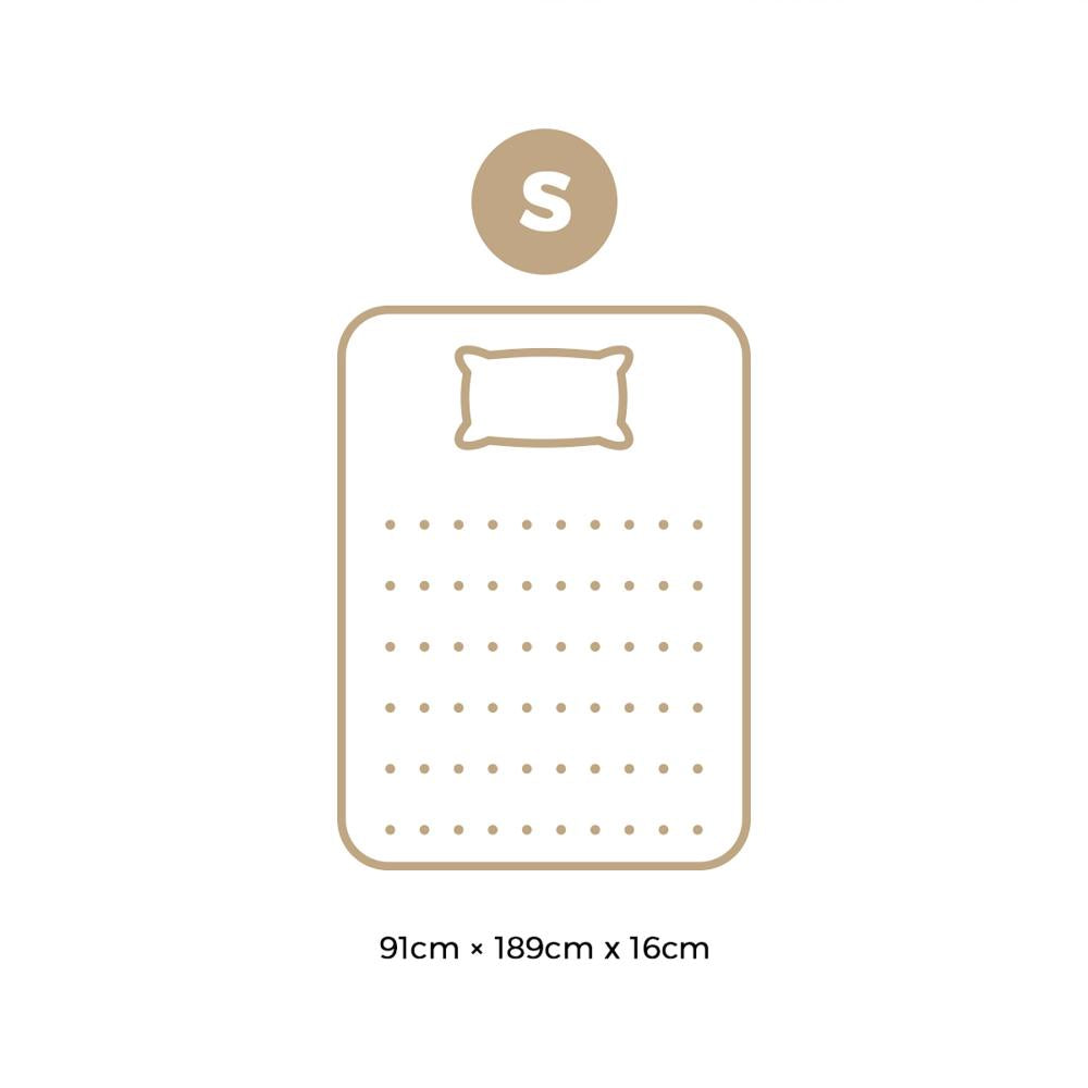 Single Mattress Boucle Bonnell Spring 16cm