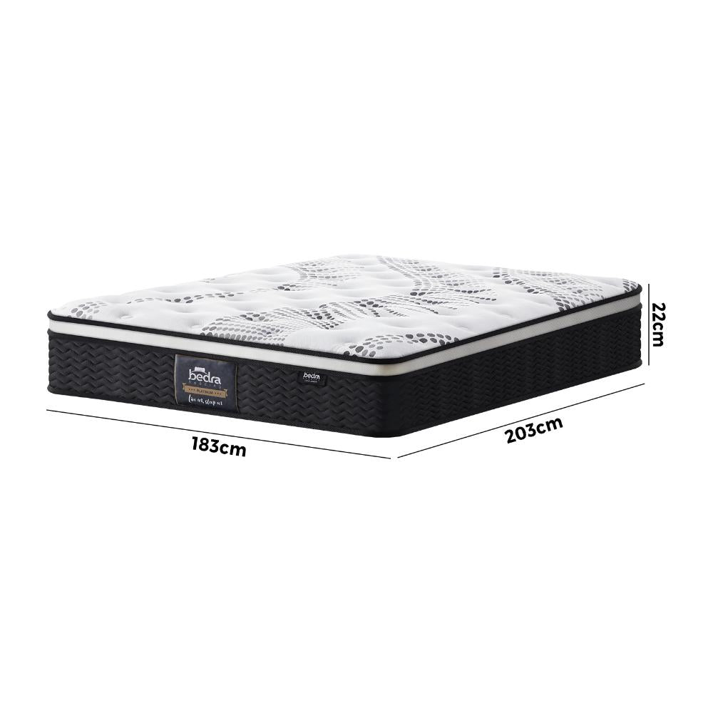 King Mattress Cool Gel Foam Euro Top Pocket Spring 22cm