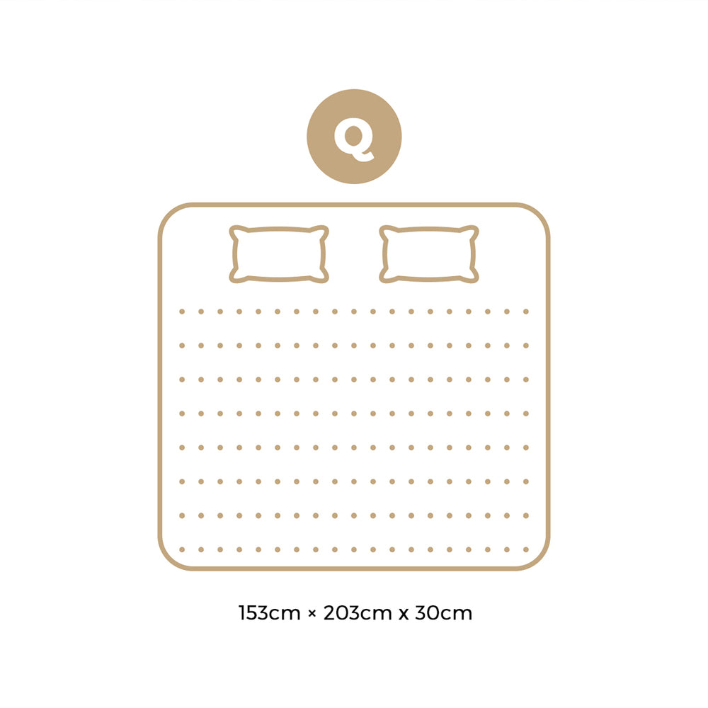 Queen Mattress Luxury Foam Pocket Spring 30cm