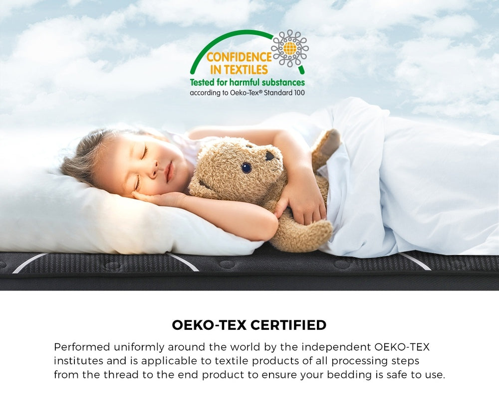 King Single Mattress Tight Top Cool Gel Foam Pocket Spring 22cm