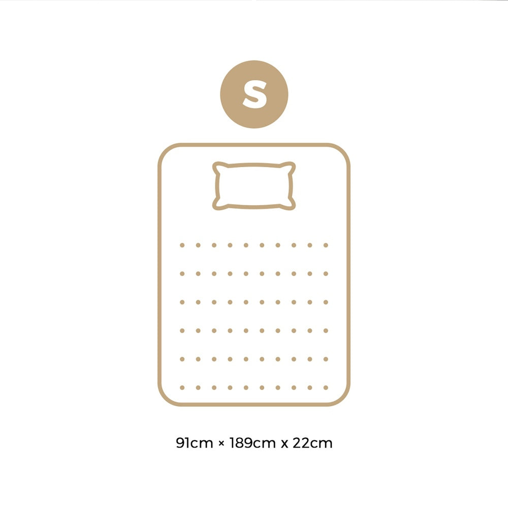 Single Mattress Tight Top Cool Gel Foam Pocket Spring 22cm