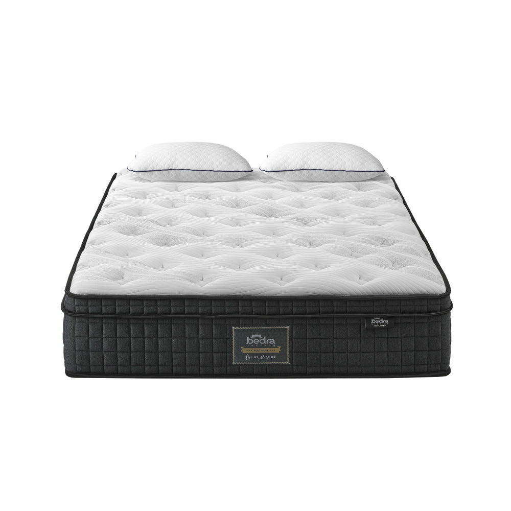 King Mattress Cool Gel Foam Pocket Spring 34CM with Pillows