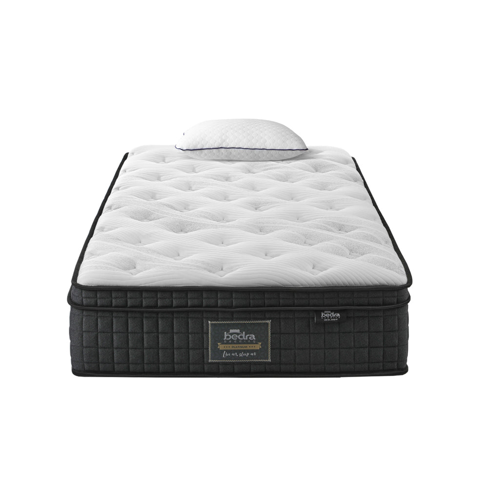 King Single Mattress Cool Gel Foam Pocket Spring 34CM with Pillow