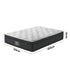 Bedra Queen Mattress Cool Gel Foam Pocket Spring 34CM with Pillows