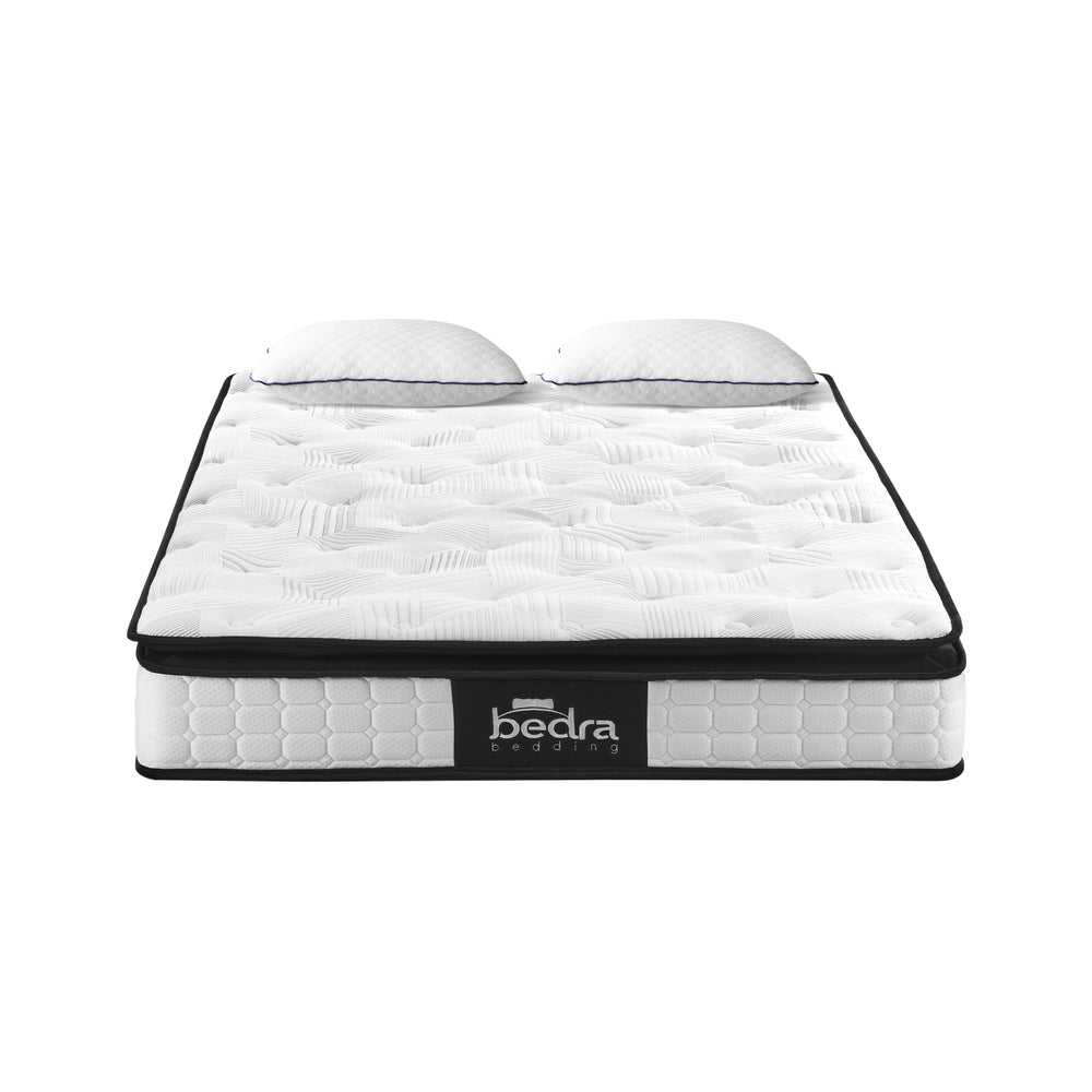 Queen Mattress 22CM Cool Gel Foam Bonnell Spring with Pillows