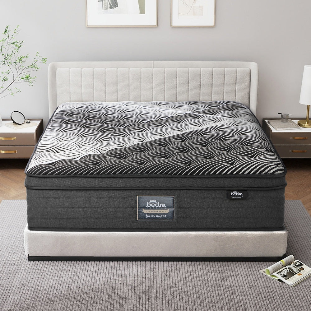 Double Mattress 9 Zone Pocket Spring Foam Bamboo Euro Top 35cm