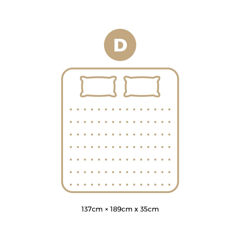 Double Mattress 9 Zone Pocket Spring Foam Bamboo Euro Top 35cm