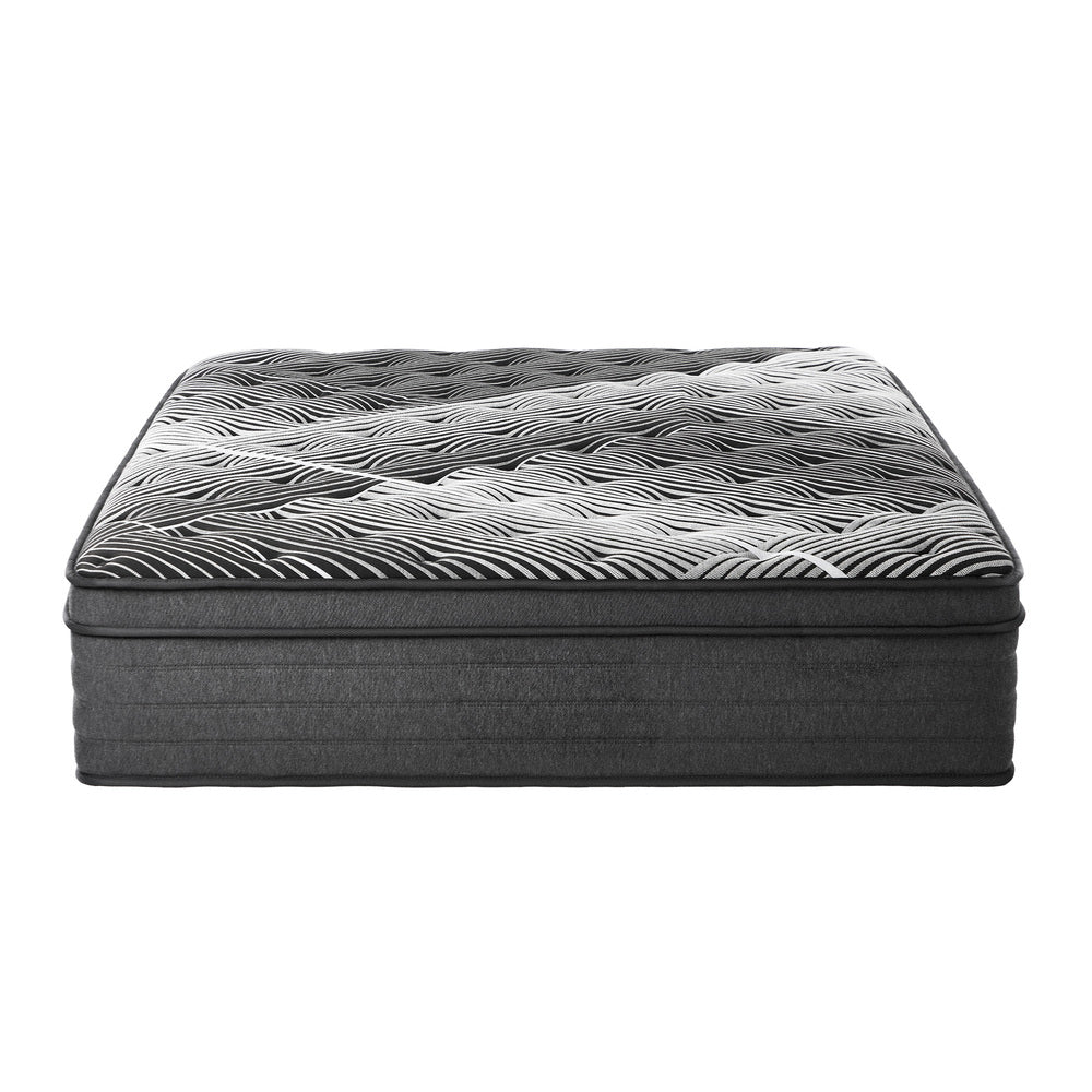 Queen Mattress 9 Zone Pocket Spring Foam Bamboo Euro Top 35cm