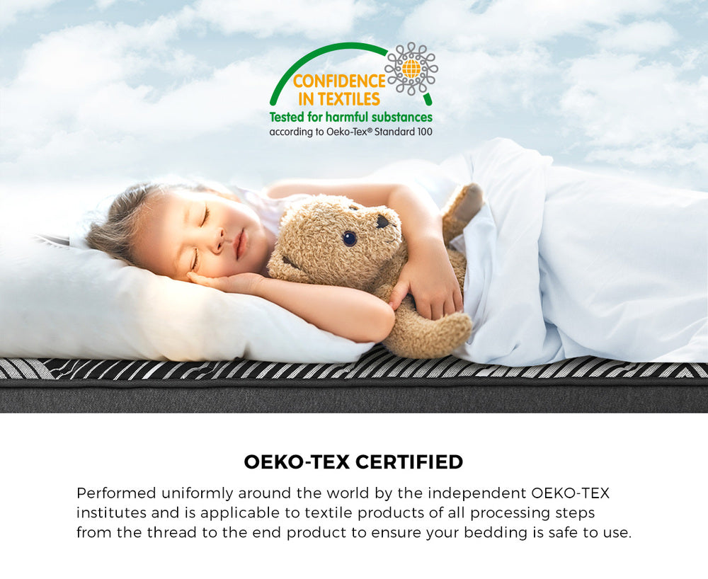 Queen Mattress 9 Zone Pocket Spring Foam Bamboo Euro Top 35cm