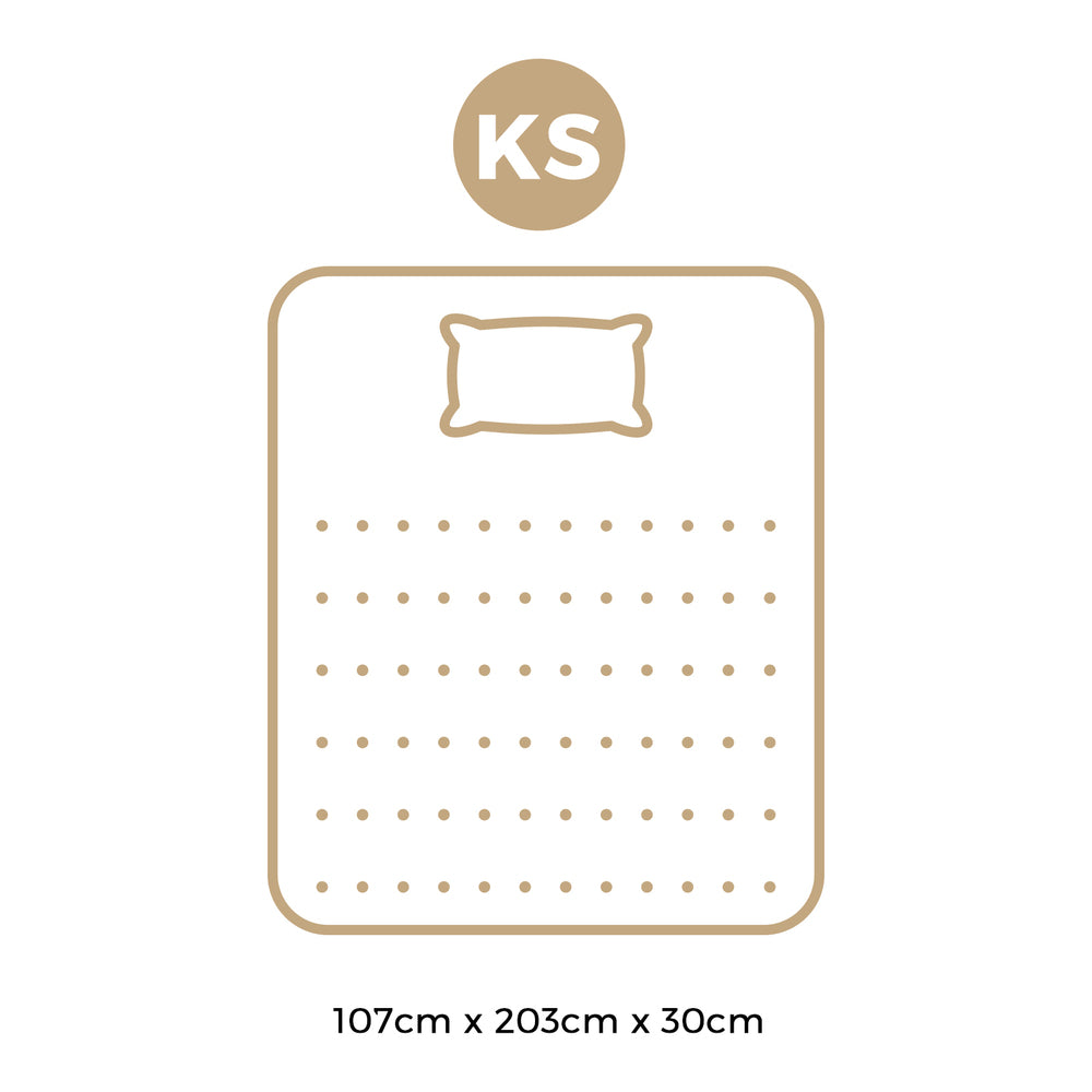 King Single Mattress Pocket Spring Cool Gel Foam Medium Firm