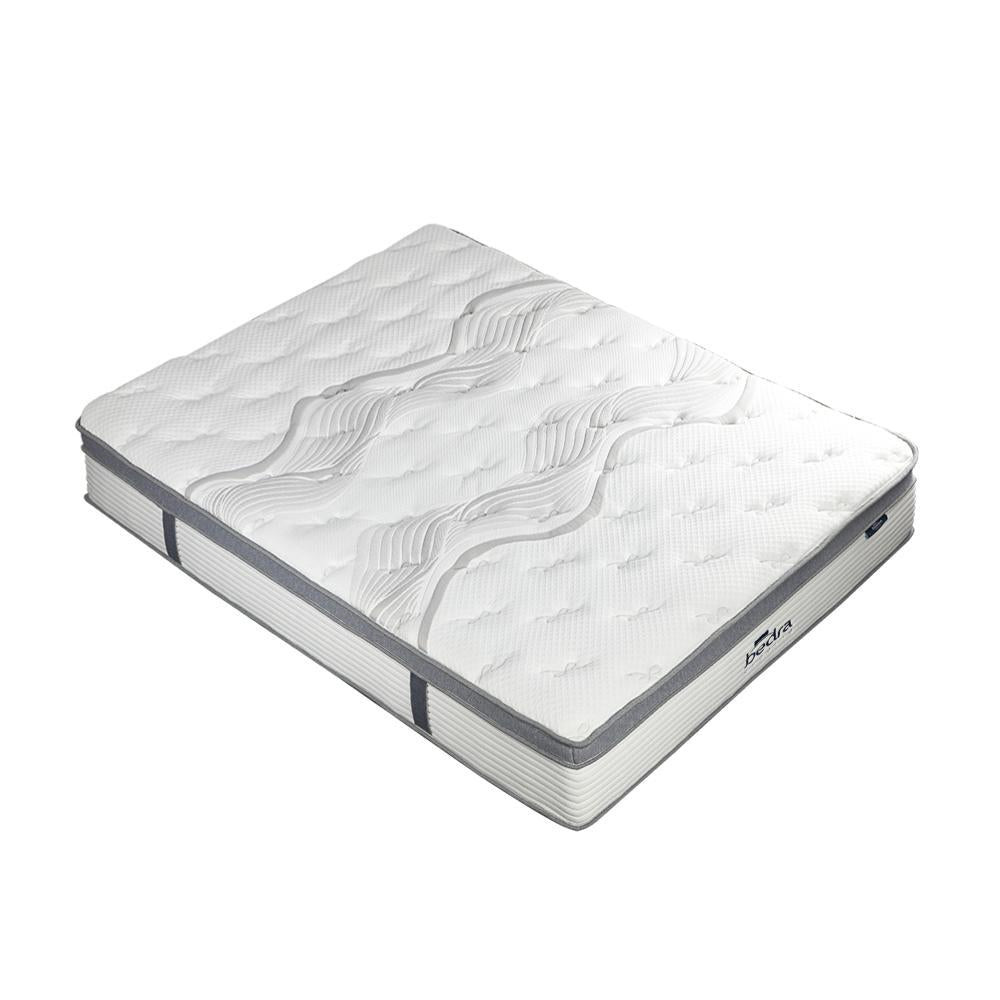 Queen Mattress Euro Top Pocket Spring 34cm 7-Zone