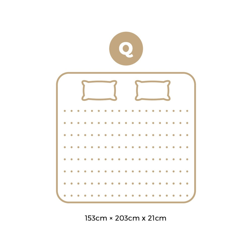 Queen Mattress – 21cm Extra‑Firm Pocket Spring Tight Top