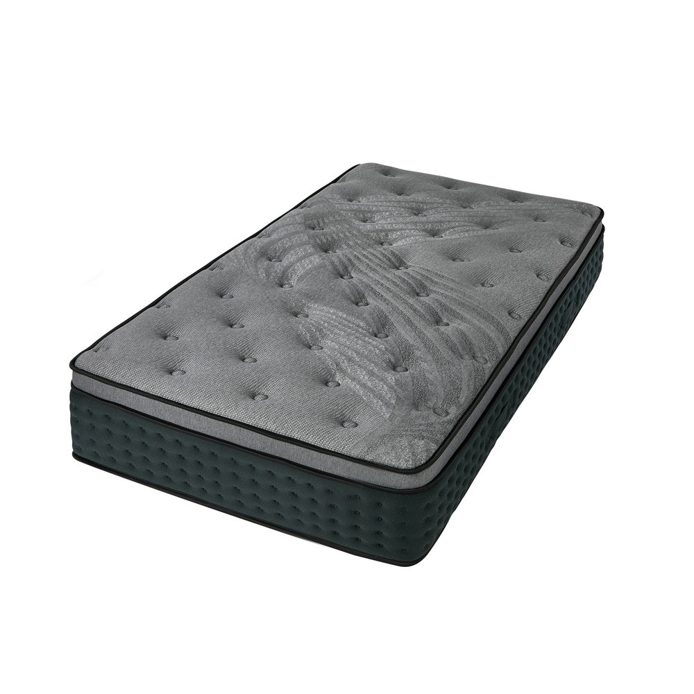 Bedra King Single Mattress Euro Top Spring Medium Firm 34cm