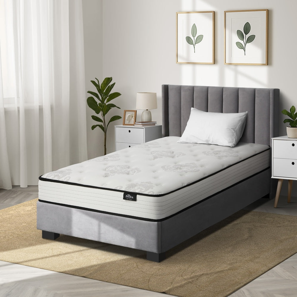 Bedra Single Mattress Bonnell Spring Foam Bed Medium Firm 16cm