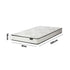 Bedra Single Mattress Bonnell Spring Foam Bed Medium Firm 16cm