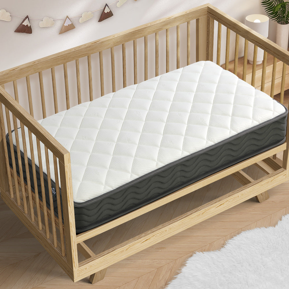 Bedra Baby Cot Mattress Bonnell Spring Foam Kids Bed Edge 13cm