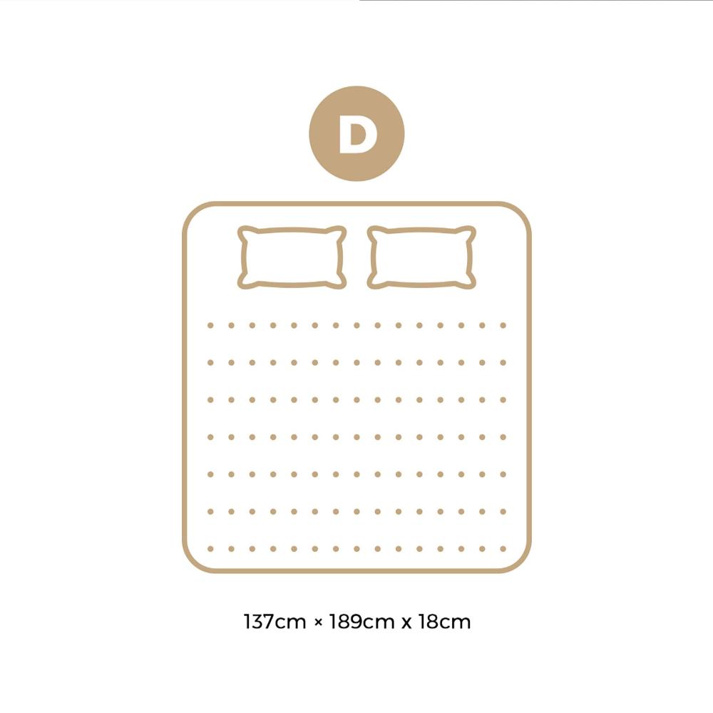 Double Mattress Breathable Bonnell Spring Foam 18cm