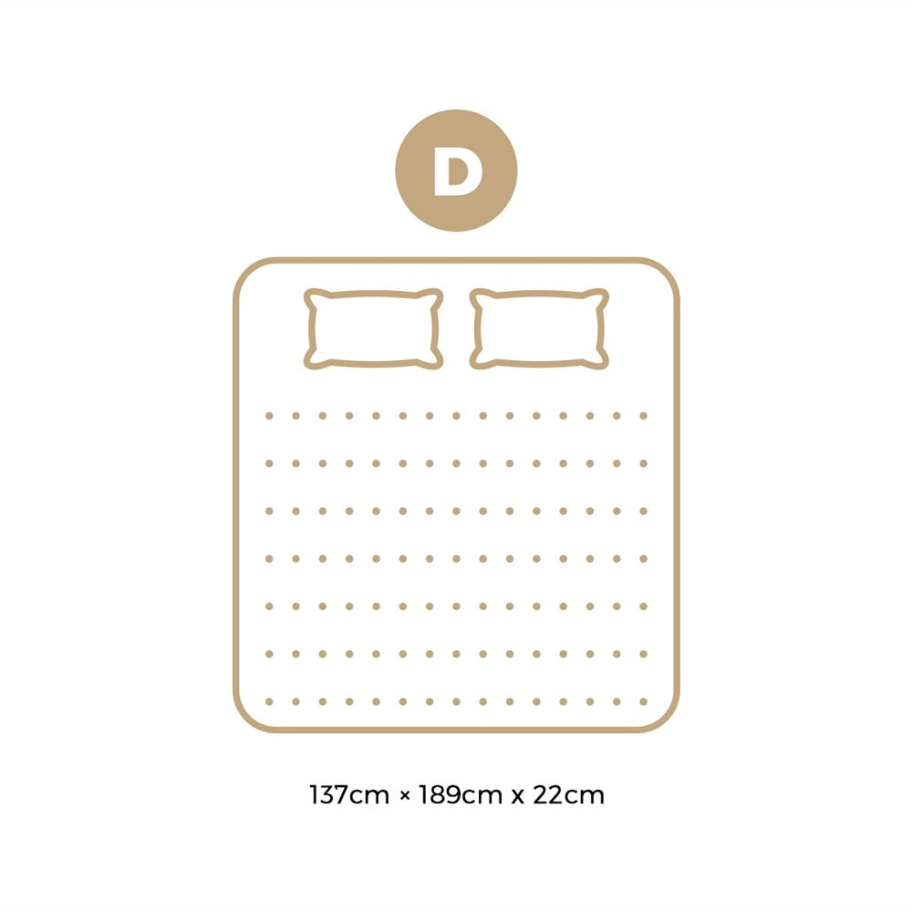 Double Mattress Breathable Luxury Bed Bonnell Spring Foam Medium 22cm
