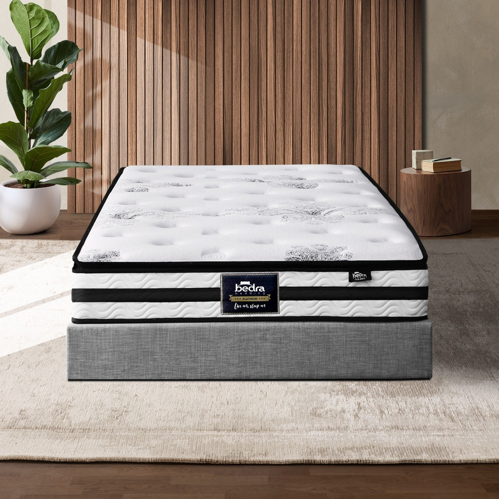King Single Mattress Breathable Luxury Bed Bonnell Spring Foam Medium 22cm
