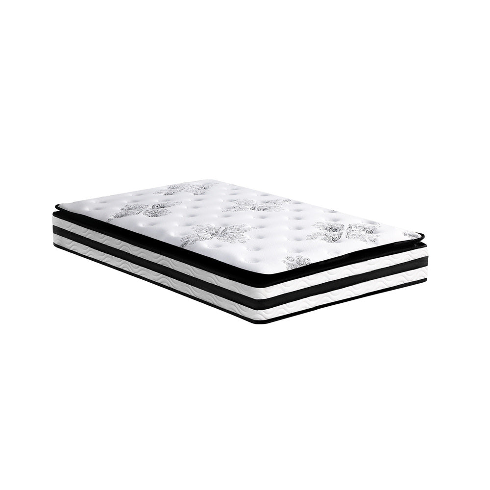 King Single Mattress Breathable Luxury Bed Bonnell Spring Foam Medium 22cm