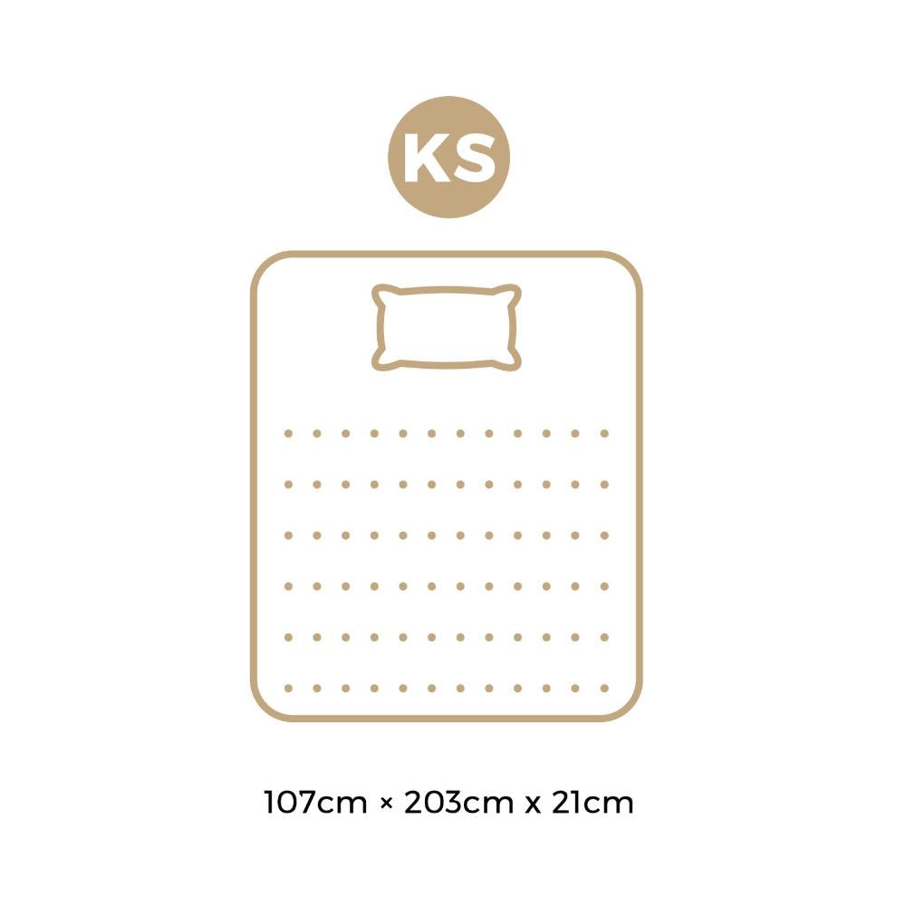 King Single Mattress Breathable Bonnell Spring Foam 21cm