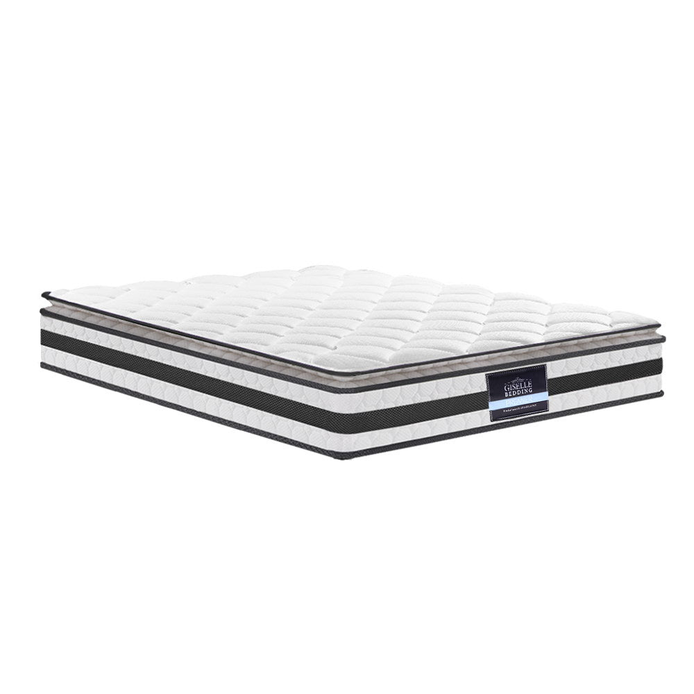 Double Pillow Top Mattress 21cm Bonnell Spring Medium Firm