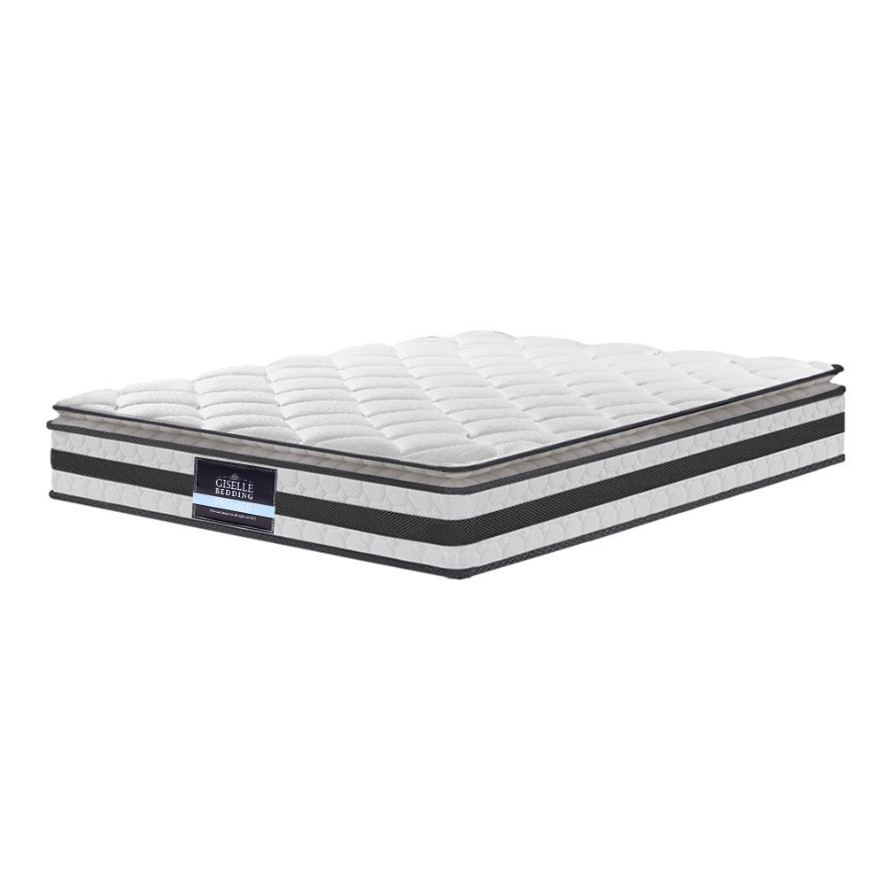 Single Pillow Top Mattress 21cm Medium Firm Bonnell Spring Bed