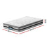 Single Pillow Top Mattress 21cm Medium Firm Bonnell Spring Bed