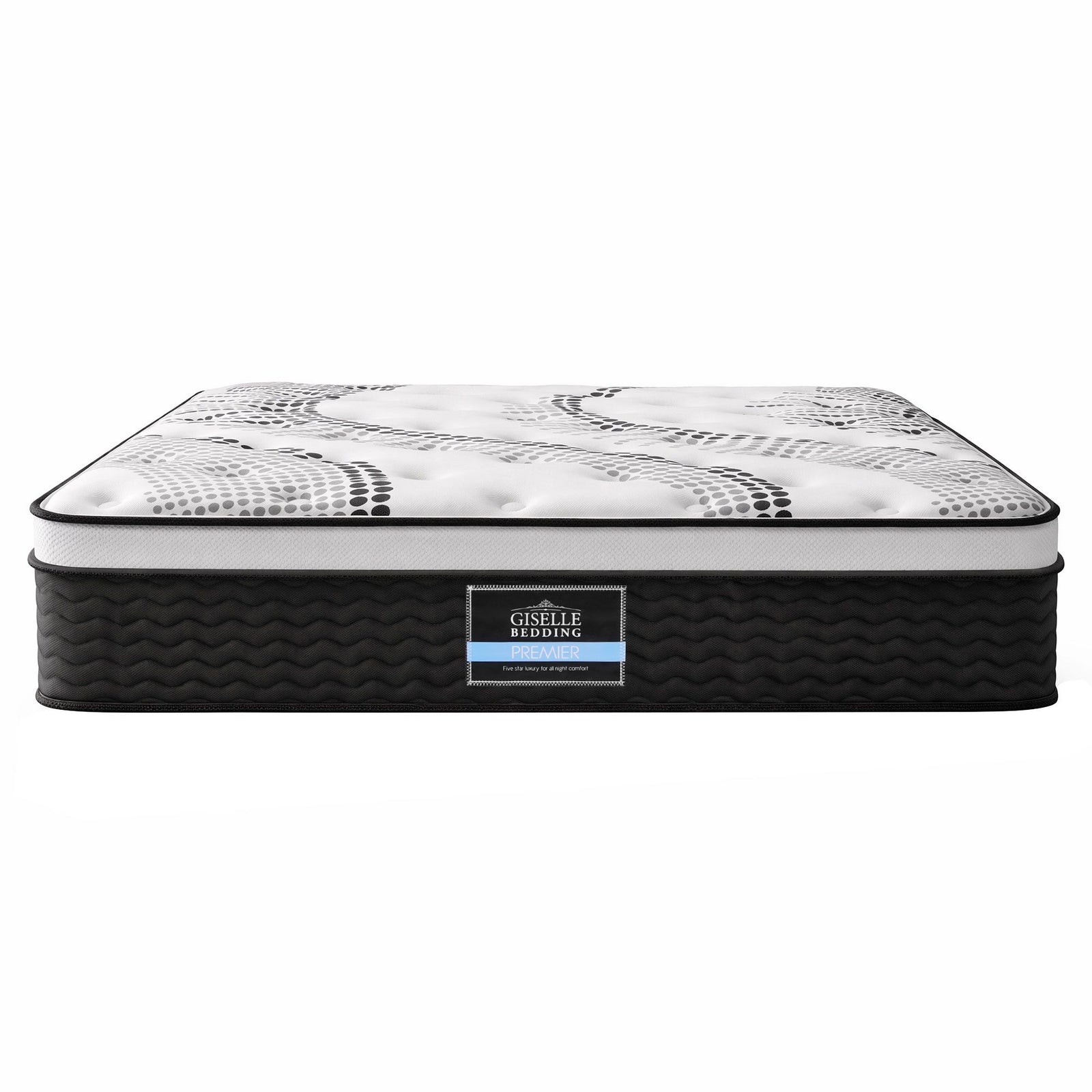 Double Euro Top Mattress 32cm Pocket Spring Medium Firm 5 Zone