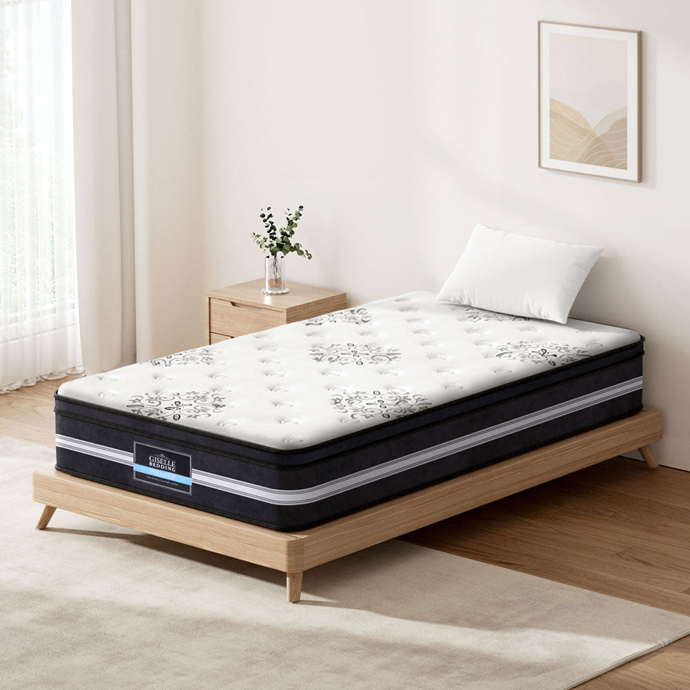 Donegal Euro Top Mattress Single 34cm Medium Firm Pocket Spring