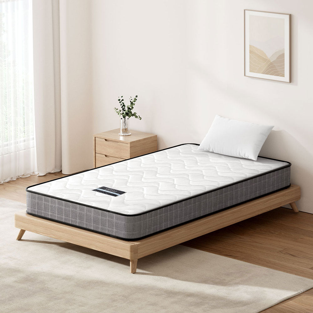 Alessio 13cm Medium‑Firm Bonnell Spring Mattress – Single, Hypoallergenic