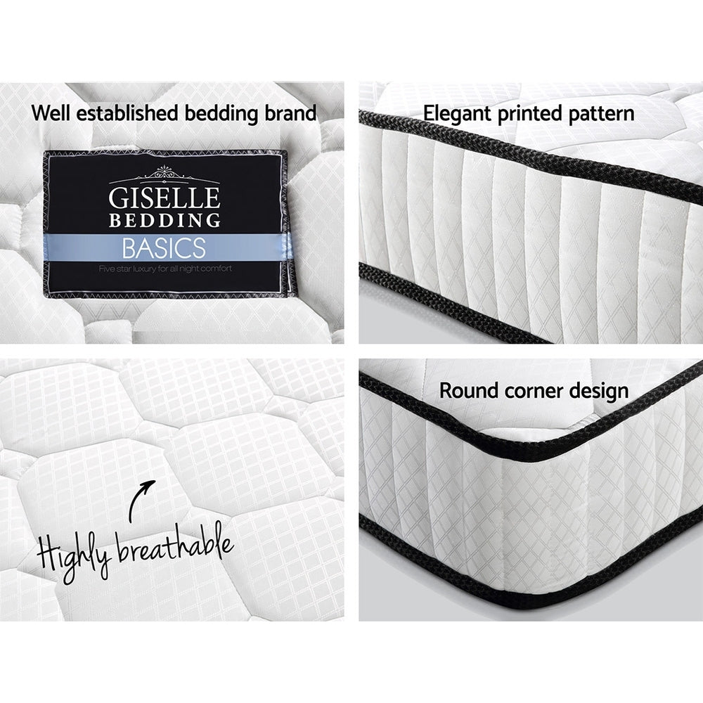 Peyton 21cm Pocket Spring Mattress – Single, Medium, Hypoallergenic