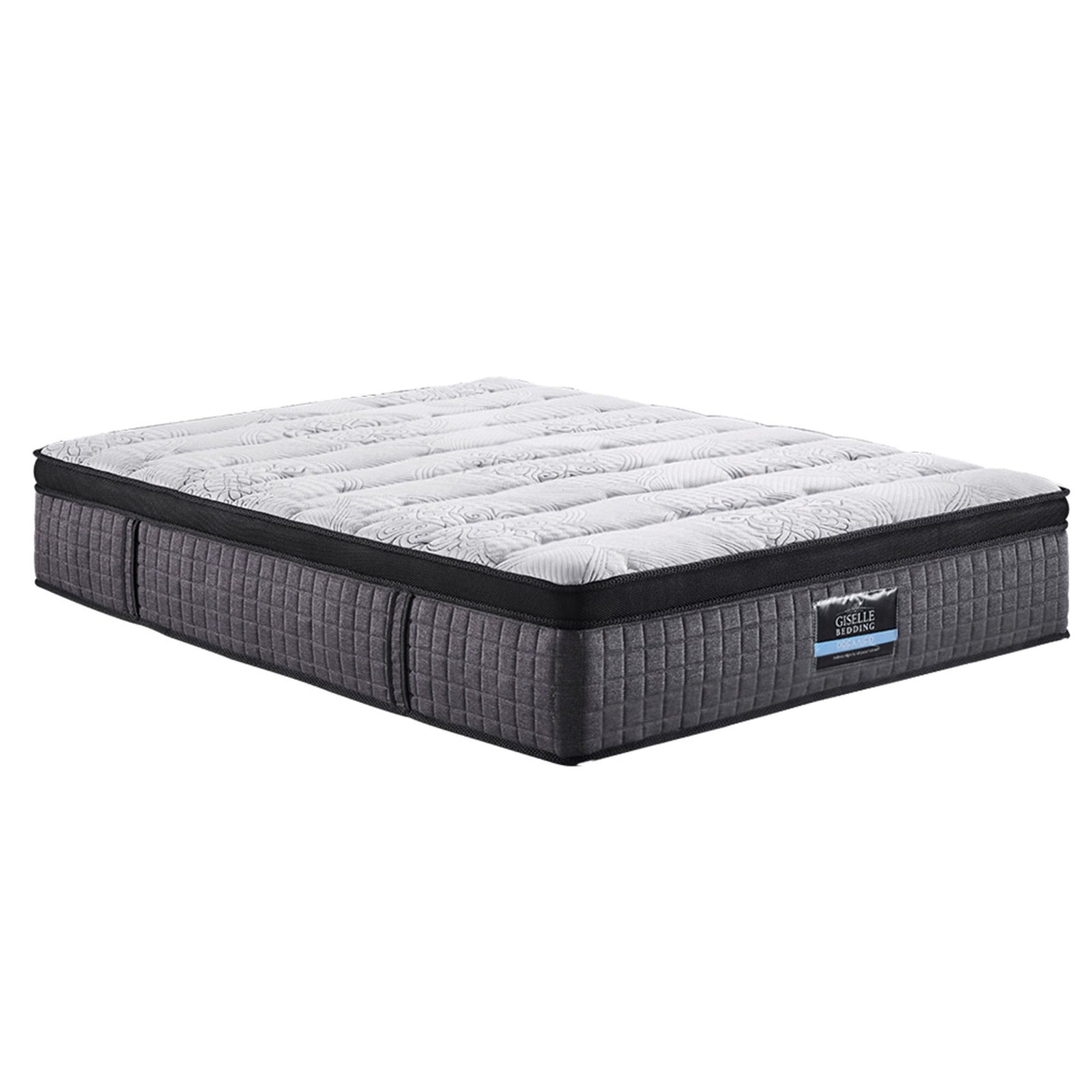 Marc Series Euro Top Mattress King 9-Zone Pocket Spring 34cm Medium Firm