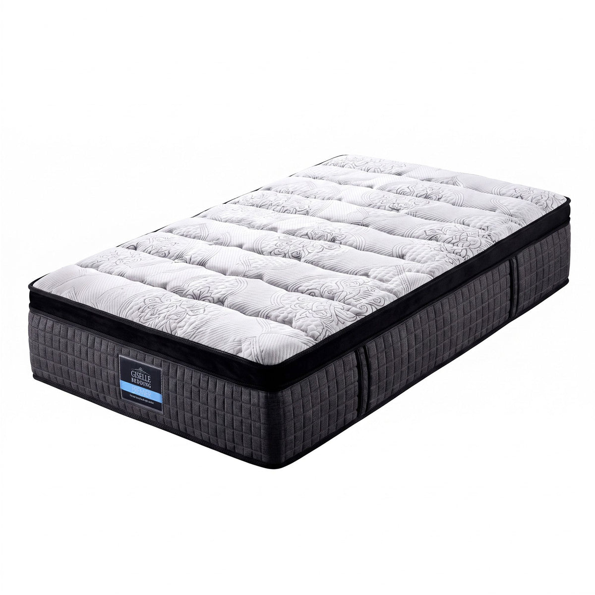 Marc Series Euro Top King Single Mattress 34cm 9 Zone Pocket Spring Medium Firm