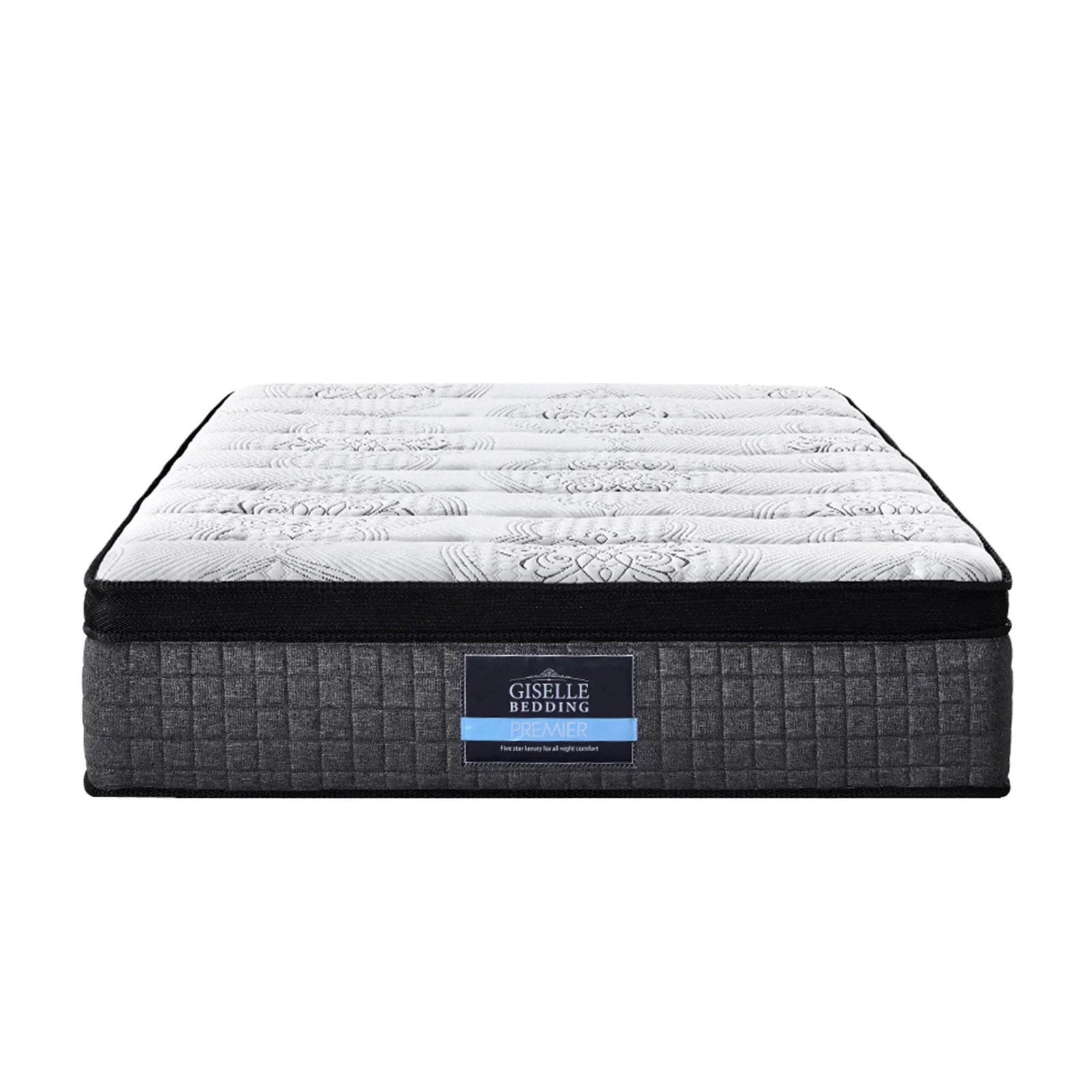 Marc Series Euro Top King Single Mattress 34cm 9 Zone Pocket Spring Medium Firm