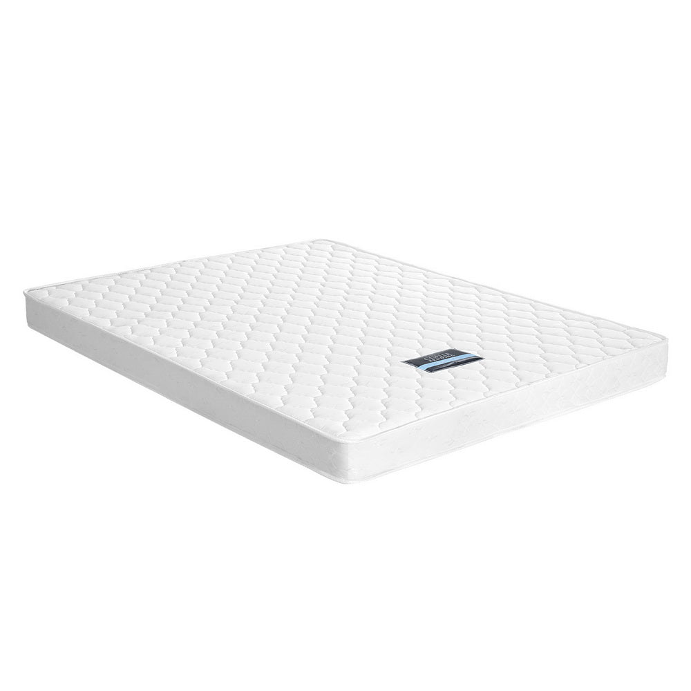 Queen Mattress 13cm Bonnell Spring Medium Firm Tight Top Bed