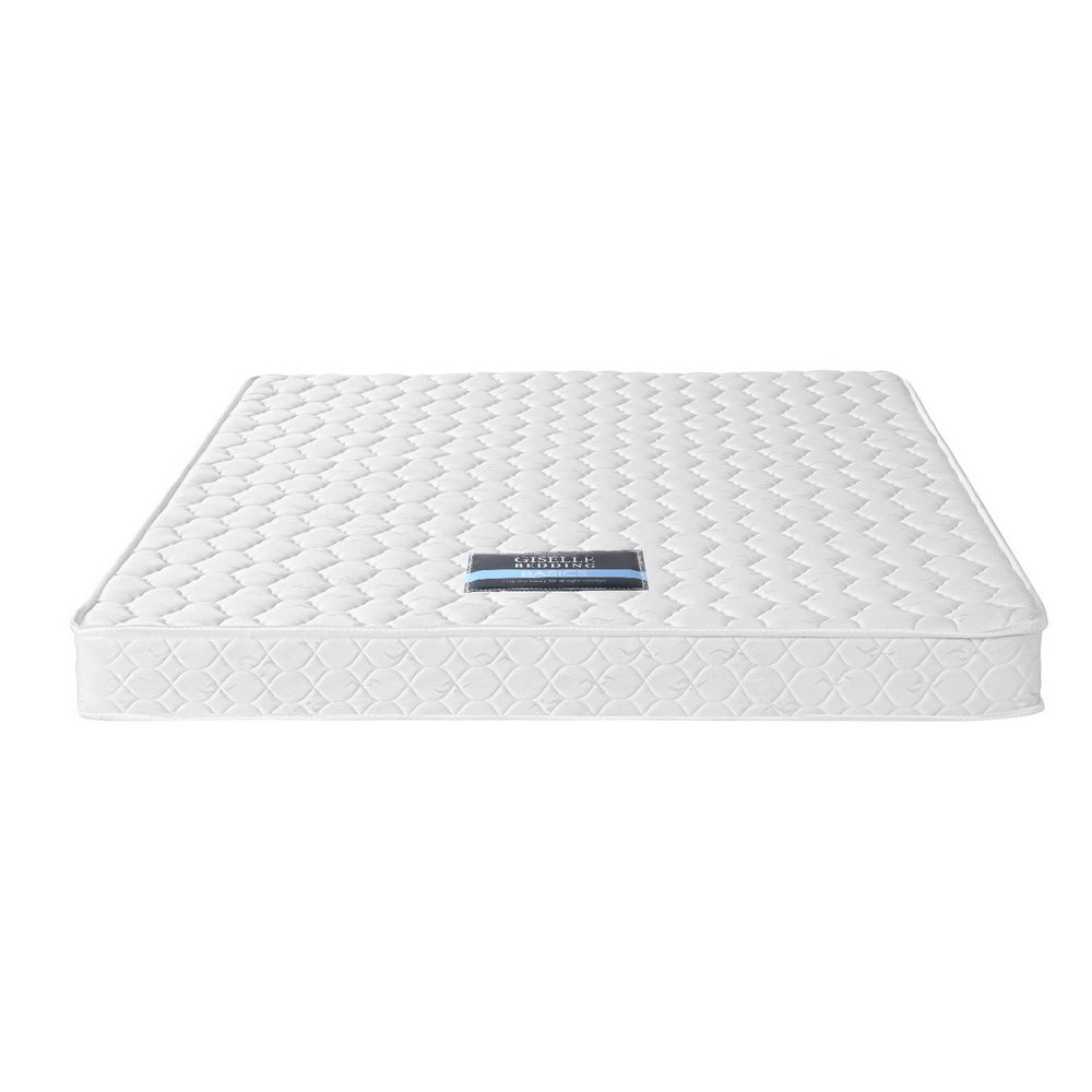 Queen Mattress 13cm Bonnell Spring Medium Firm Tight Top Bed