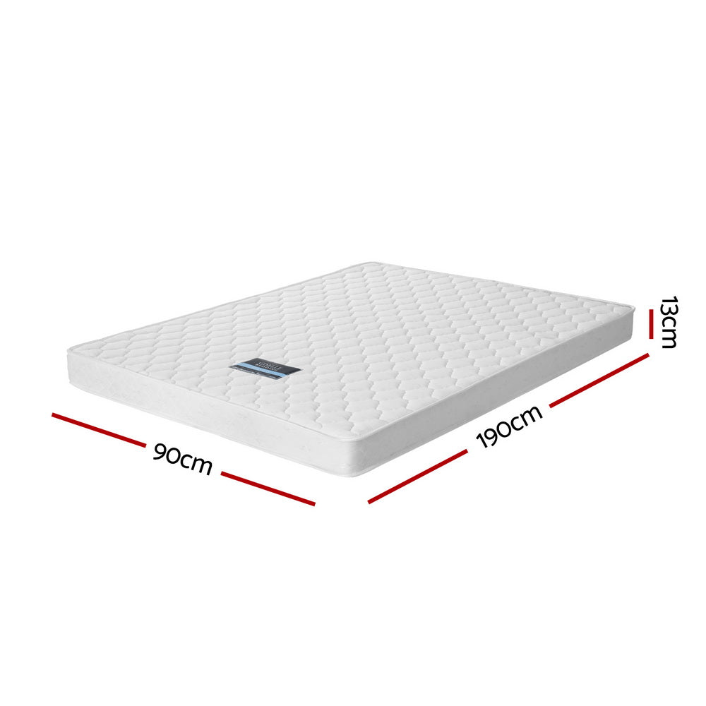 Single Mattress 13cm Bonnell Spring Tight Top Medium Firm Arina Series