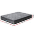 26cm Double Mattress Euro Top Pocket Spring Memory Foam Grey